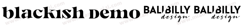 blackish demo字体转换